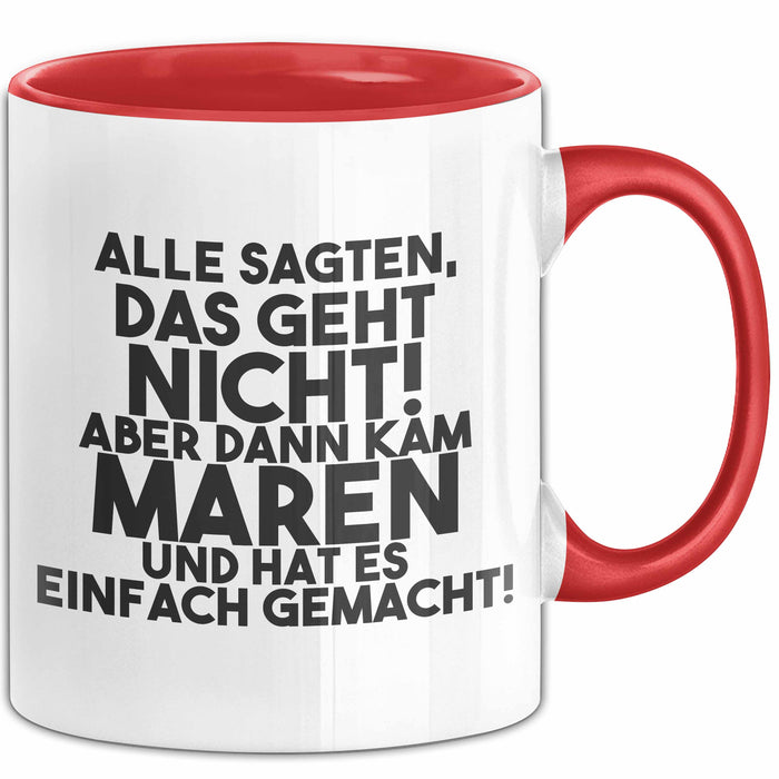 Maren Tasse Alle Sagten Das Geht Nicht, Aber Dann Kam Maren Geschenk