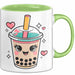 Bubble Liebhaber Tasse Geschenkidee für Boba Fan Grün Trendation