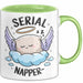 Serien Napper Tasse Geschenkidee für Schläfern Fans Grün Trendation