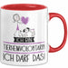 Geschenk für Tierheimvolontärin Tasse Lustige Geschenkidee Geburtstag Ich Bin Tierheimvolontärin Ich Darf Das Rot Trendation