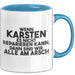 Karsten Tasse Wenn Karsten Nicht Repariert, Sind Wir Am Arsch Geschenk Blau Trendation