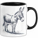 Eselbauer Esel Tier Tasse Geschenk Lustige Geschenkidee Spruch Schwarz Trendation