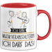 Geschenk für Musikveranstalterin Tasse Lustige Geschenkidee Geburtstag Ich Bin Musikveranstalterin Ich Darf Das Rot Trendation