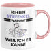 Stiefenkel Geschenk Tasse Lustiger Spruch Ich Bin Stiefenkel Warum Weil Ich Es Kann Geschenkidee Bester Stiefenkel Geburtstag Kaffee-Becher Rosa Trendation