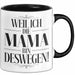 Mama Muttertag Tasse Becher Geschenk Lustige Geschenkidee Spruch Weil Ich Die Mama Bin Deswegen Trendation