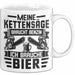 Waldarbeiter Tasse Geschenk Holz Meine Kettensägen Brauchen Benzin Und Ich Brauche Bier Weiß Trendation