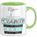 Posaunistin Weil Es Keinen Schöneren Beruf Gibt Tasse Geschenk für Eine Posaunistin Lustig Grün Trendation