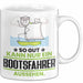Bootsfahrer Geschenk Tasse So Gut Kann Nur Ein Bootsfahrer Aussehen Geschenkidee Kaffee-Becher Weiß Trendation