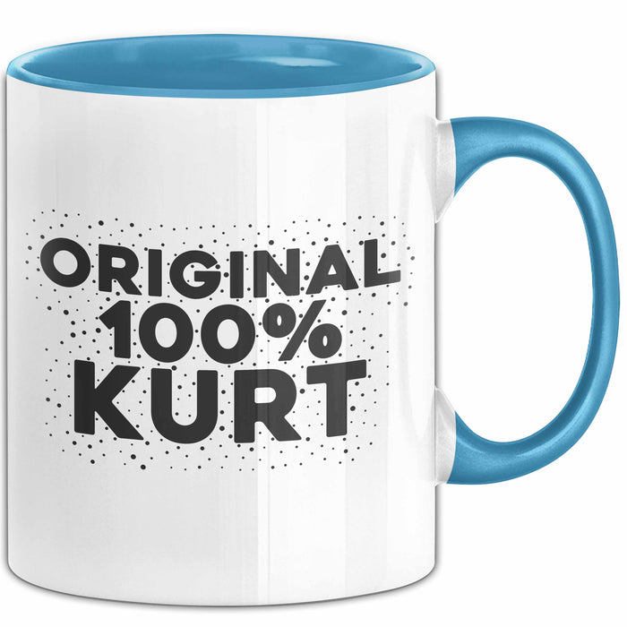 Kurt Tasse Original 100% Kurt Geschenk Blau Trendation