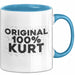 Kurt Tasse Original 100% Kurt Geschenk Blau Trendation