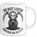Sensenmann Tasse Geschenk Lustige Geschenkidee Spruch Du Bist Lustig Dich Hole Ich Zuletzt! Weiß Trendation