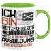 Nutzfahrzeugmechatroniker Ausbildung Tasse Geschenk Ich Bin Nutzfahrzeugmechatroniker In Der Ausbildung Ich Darf Das Geschenkidee Spruch Grün Trendation
