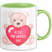 Entschuldigung Tasse Es Tur Mir Wirklich Leid Geschenkidee Sorry Becher Grün Trendation