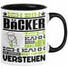 Bäcker Geschenk Tasse Geschenkidee für Bäcker Geburtstag Lustiger Spruch Ich Bin Bäcker Ich Kann Es Dir Erklären Aber Nicht Für Dich Verstehen Funny Schwarz Trendation
