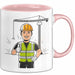Bauarbeiter Tasse Geschenk Lustige Geschenkidee Spruch Für Bau Profis Rosa Trendation