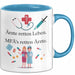 Medizinstudent Arzt Tasse Geschenk Lustige Geschenkidee Spruch Ärzte Retten Leben Mfas Retten Ärzte Blau Trendation