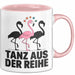 Flamingo Tier Tasse Geschenk Lustige Geschenkidee Spruch Tanz Aus Der Reihe Rosa Trendation