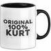 Kurt Tasse Original 100% Kurt Geschenk Schwarz Trendation