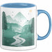 Wanderer Tasse Geschenk Lustige Geschenkidee Spruch Für Trail Entdecker Blau Trendation