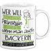 Bäckerin Tasse Geschenk Spruch Wer Will Schon Prinzessin Sein Wenn Man Auch Bäckerin Sein Kann Weiß Trendation