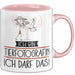 Geschenk für Tierfotografin Tasse Lustige Geschenkidee Geburtstag Ich Bin Tierfotografin Ich Darf Das Rosa Trendation