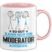 Moderator Geschenk Tasse So Gut Kann Nur Ein Moderator Aussehen Geschenkidee Kaffee-Becher Rosa Trendation