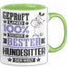 Hundesitter Geschenk Lustiger Spruch für Hundesitter Geschenkidee Bester Hundesitter Der Welt Grün Trendation