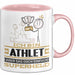 Athlet Geschenk Tasse Ich Bin Athlet Aber Sag Doch Einfach Superheld Lustige Geschenkdiee für Athlet Kaffee-Becher Rosa Trendation