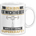 Gewichtheber Tasse Geschenk für Gewichtheber Geburtstag Lustiger Spruch Kaffee-Becher Was Ist Deine Superkraft Weiß Trendation