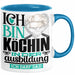 Köchin Ausbildung Start Geschenk Tasse Ich Bin Köchin In Der Ausbildung Ich Darf Das Kaffee-Becher Geschenkidee Blau Trendation