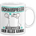 Schauspieler Tasse Geschenk für Schauspieler Der Mann Der Alles Kann Geschenkidee zum Geburtstag Weiß Trendation