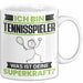 Tennisspieler Tasse Geschenk für Tennisspieler Geburtstag Lustiger Spruch Kaffee-Becher Was Ist Deine Superkraft Weiß Trendation