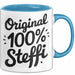 Steffi Tasse Geschenk Original 100% Steffi Geschenkidee Geburtstag Blau Trendation