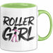 Rollschuh Skater Tasse Geschenk Rollergirl Skating Geschenkidee Lustig Grün Trendation