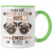 Mops Besitzer Tasse Geschenk Lustiger Spruch Geschenkidee Was Ist Besser Als Ein Mops Grün Trendation