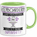 Keyboarderin Und Prinzessin Tasse Geschenk Für Eine Keyboarderin Geburtstag Was Ist Deine Superkraft Grün Trendation