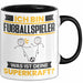 Fußballspieler Tasse Geschenk für Fußballspieler Geburtstag Lustiger Spruch Kaffee-Becher Was Ist Deine Superkraft Schwarz Trendation