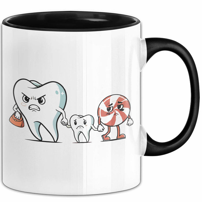 Zahnarzt Tasse Geschenk Karies Vorsorge Geschenkdiee Trendation