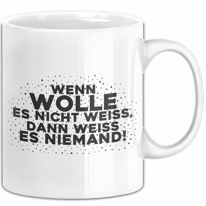 Wolle Tasse Wenn Wolle Es Nicht Weiss, Dann Weiss Es Niemand! Geschenk