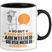Abenteurreisender Geschenk Tasse So Gut Kann Nur Ein Abenteurreisender Aussehen Geschenkidee Kaffee-Becher Schwarz Trendation