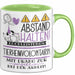 Tierheimvolontärin Tasse Geschenk Lustig Abstand Halten Hochleistungs-Tierheimvolontärin Mit Drang Zur Perfektion Bei Der Arbeit Grün Trendation
