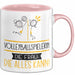 Volleyballspielerin Geschenk Tasse Becher Die Frau Die Allen Kann Geschenkidee für eine Volleyballspielerin Lustig Rosa Trendation