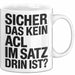 Lateinlehrer Unterricht Tasse Geschenk Lustige Geschenkidee Spruch Sicher Das Kein Aci Im Satz Drin Ist Weiß Trendation