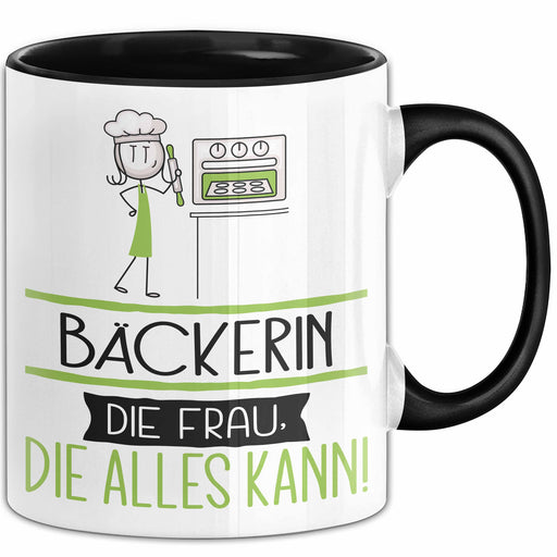 Bäckerin Geschenk Tasse Becher Die Frau Die Allen Kann Geschenkidee für eine Bäckerin Lustig Trendation