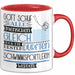 Schwimmsportlerin Geschenk Becher Tasse Gott Schuf Alle Menschen Gleich Nur Die Besten Durfeten Schwimmsportlerin Werden Geschenkidee Lustig Rot Trendation