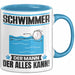 Schwimmer Tasse Geschenk für Schwimmer Der Mann Der Alles Kann Geschenkidee zum Geburtstag Blau Trendation