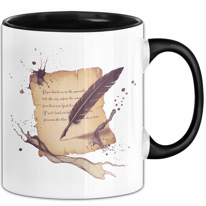 Dichter Tasse Geschenk Lustige Geschenkidee Spruch Für Wort Künstler Trendation