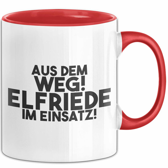 Elfriede Tasse Aus Dem Weg! Elfriede Im Einsatz! Geschenk
