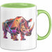 Nashorn Tasse Geschenk Lustige Geschenkidee Spruch Grün Trendation