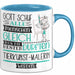 Tierkunst-Malerin Geschenk Becher Tasse Gott Schuf Alle Menschen Gleich Nur Die Besten Durfeten Tierkunst-Malerin Werden Geschenkidee Lustig Blau Trendation